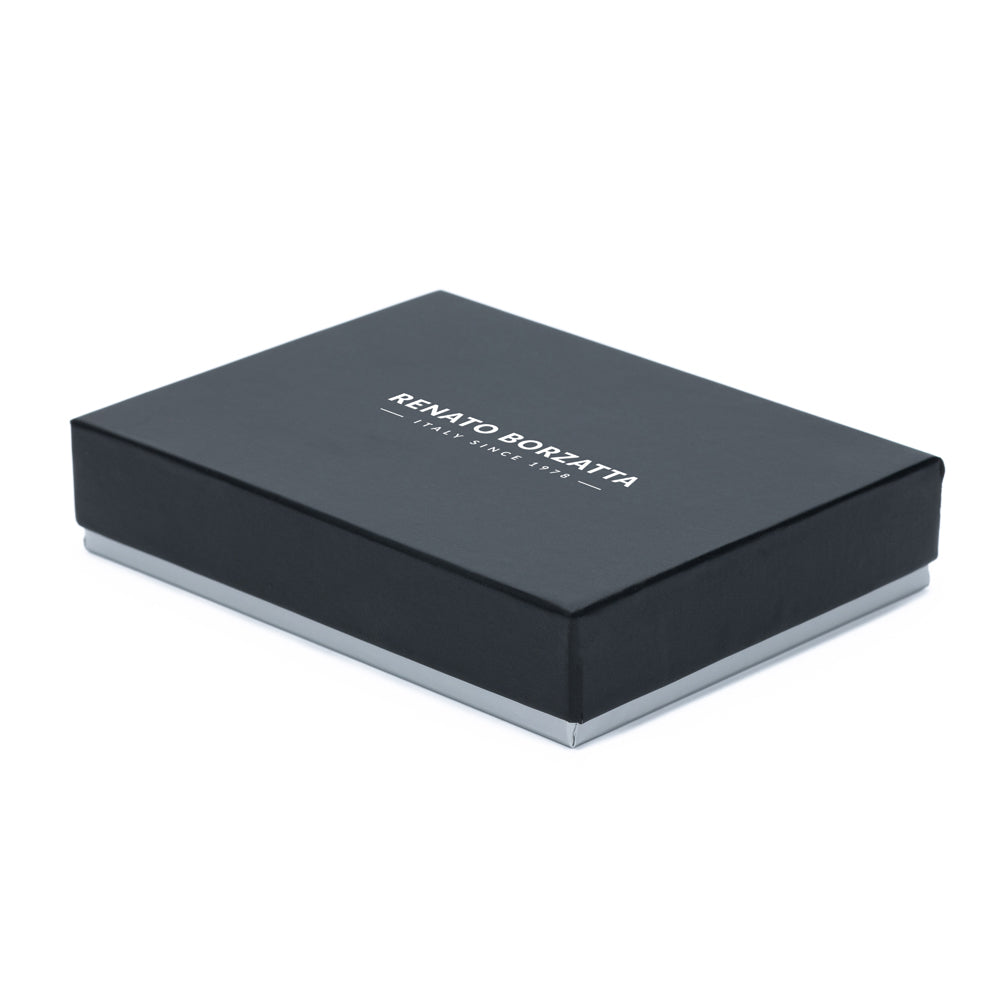 Renato Borzatta — Vertical Leather Wallet with RFID Protection